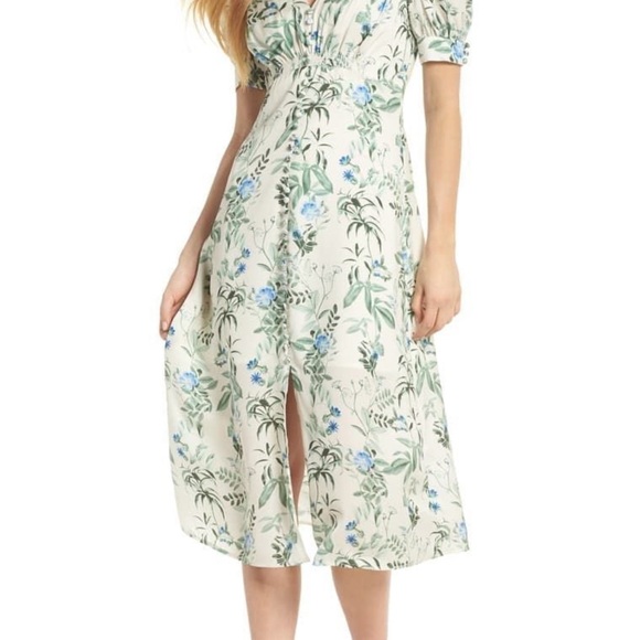 GAL MEETS GLAM | Lauren Botanical Garden Print Midi Dress | 16 - Picture 3 of 6